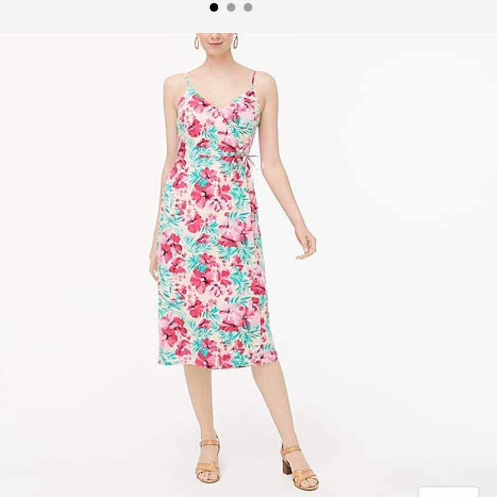 NWT J. Crew Floral Cotton Wrap Dress